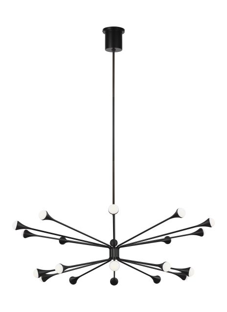 Lody 20-Light Chandelier Details by Tech Lighting