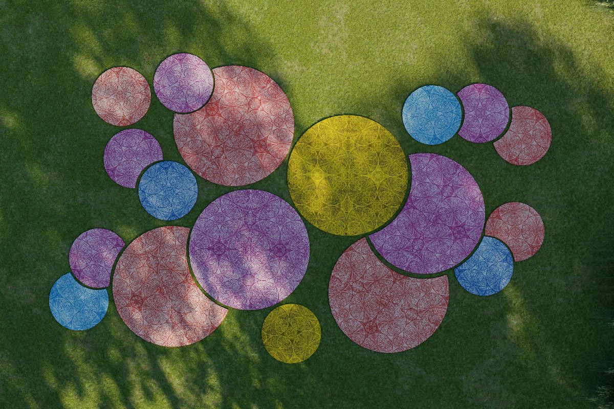 The magic of a colorful rug for your outdoor - TERZADIMENSIONE by Terzadimensione srl
