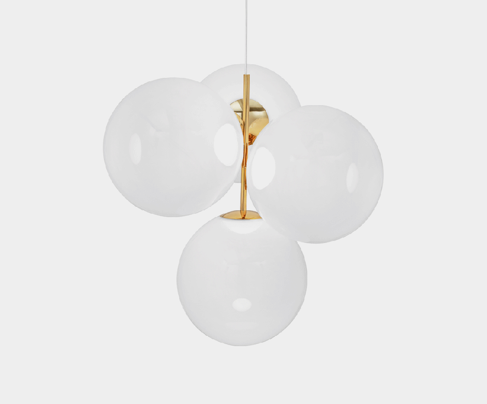 Globe Chandelier Small Opal by Tom Dixon