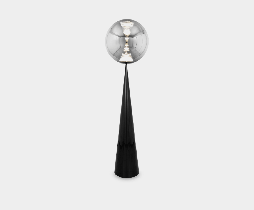 Globe Fat Floor Silver LED by Tom Dixon