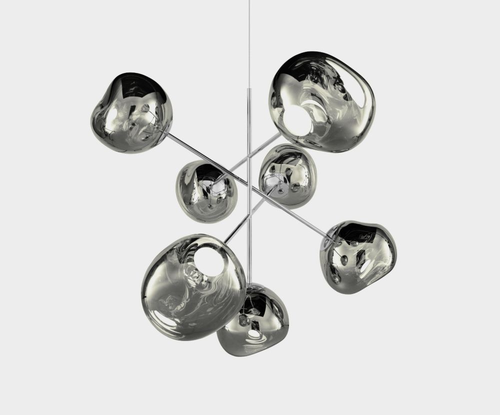Melt LED Chandelier Large by Tom Dixon
