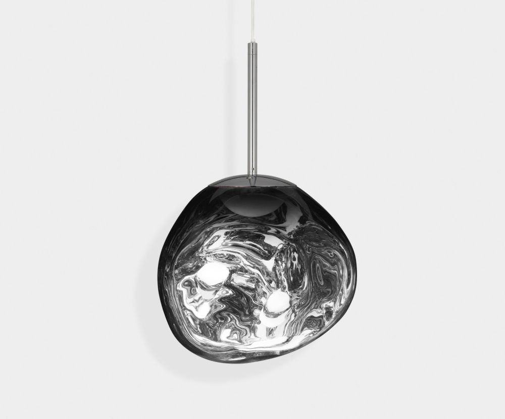 Melt Mini LED Pendant Chrome by Tom Dixon