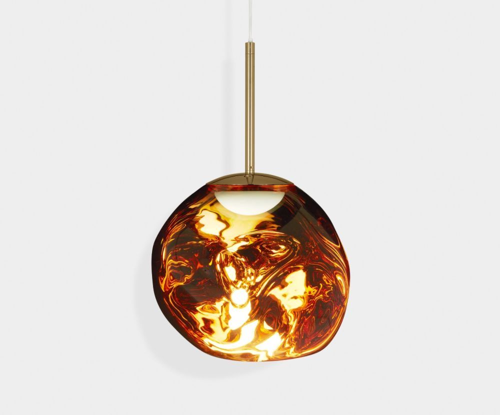 Melt Mini LED Pendant Gold by Tom Dixon