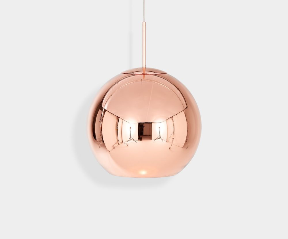 Copper LED Pendant by Tom Dixon