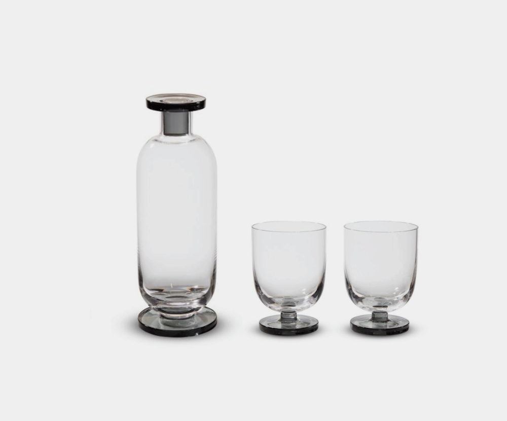 Puck Decanter and Water Tumbler Set by Tom Dixon