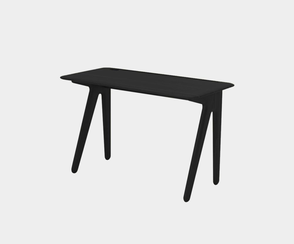Slab Individual Desk Black Oak by Tom Dixon