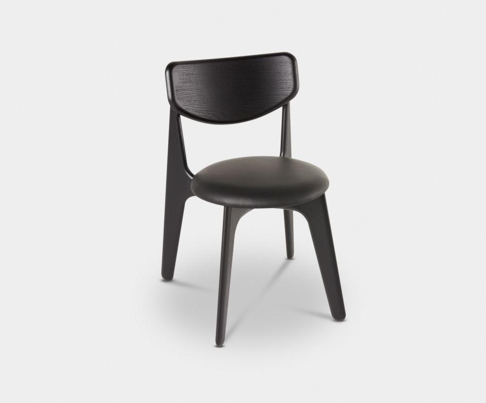 Slab Chair Black Upholstered by Tom Dixon