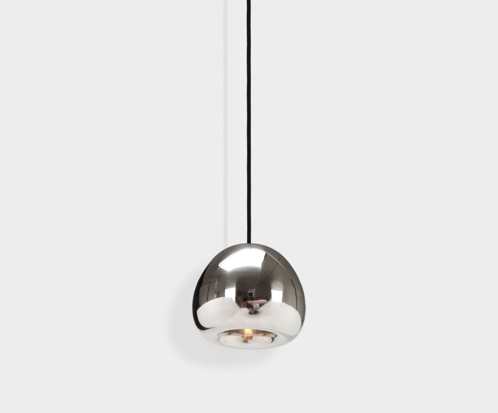 Void LED Mini Pendant Steel by Tom Dixon