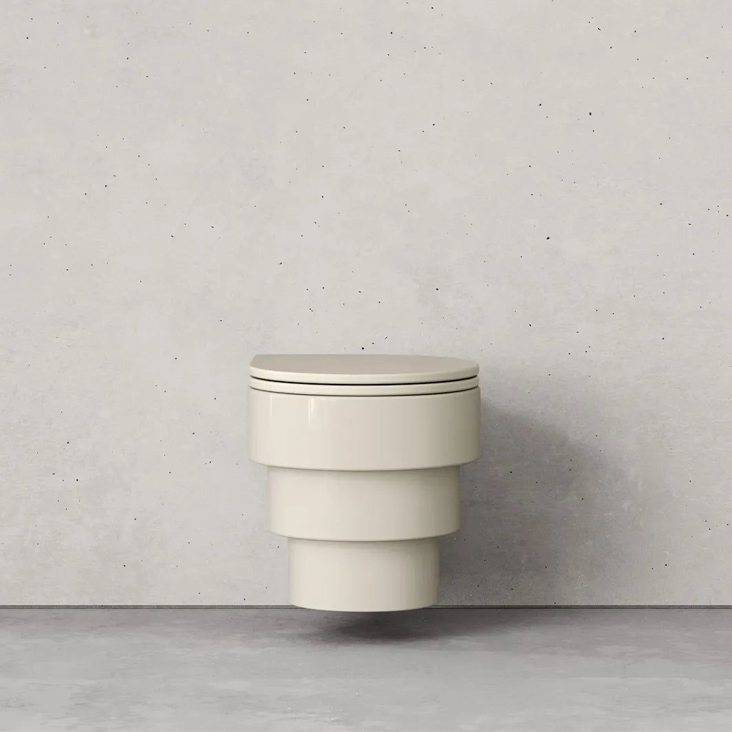 Trone – Callipyge, le WC suspendu design en céramique colorée by Trone