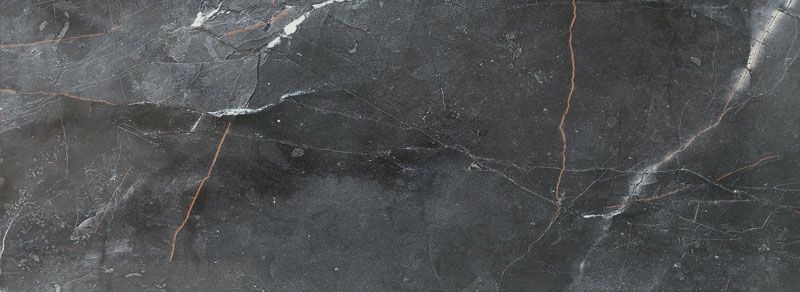 Brainstorm black Wall tiles 898x328 | Tubądzin by Tubadzin