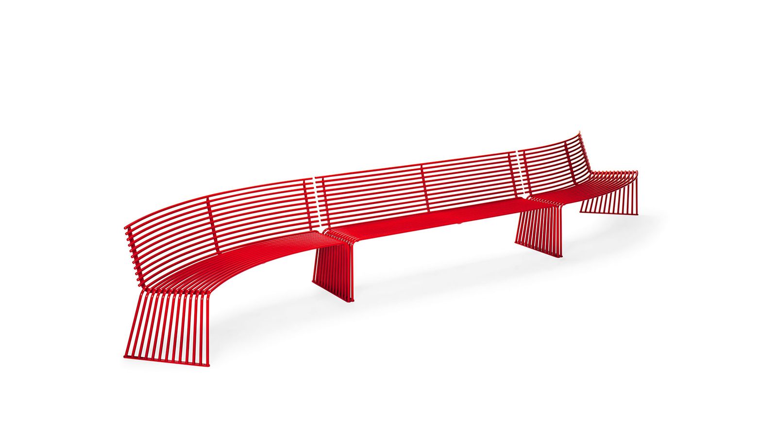 .015 Bench with Backrest - Urbantime by Diemmebi by Urbantime