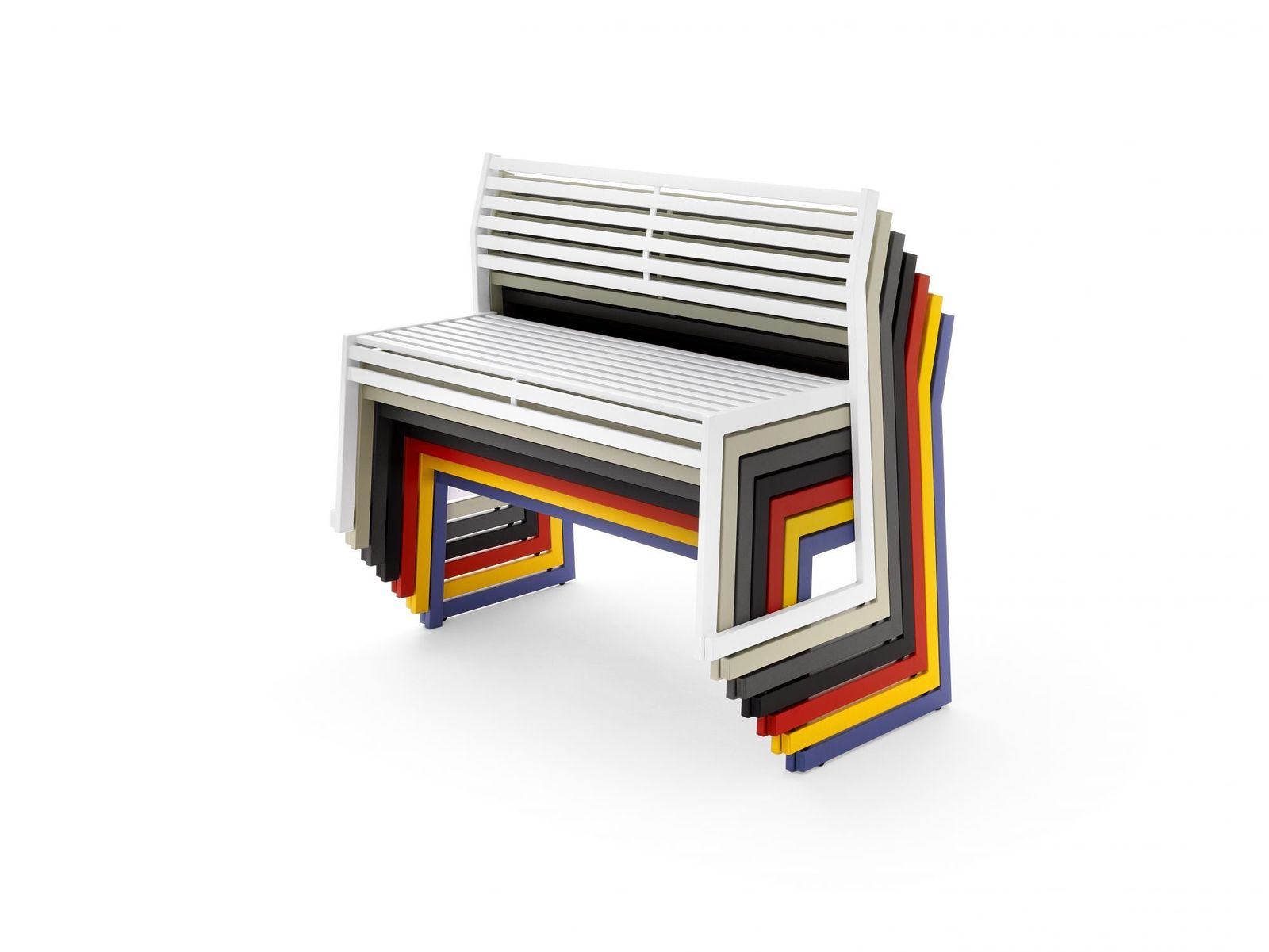 .026 bench with backrest - Urbantime by Diemmebi by Urbantime