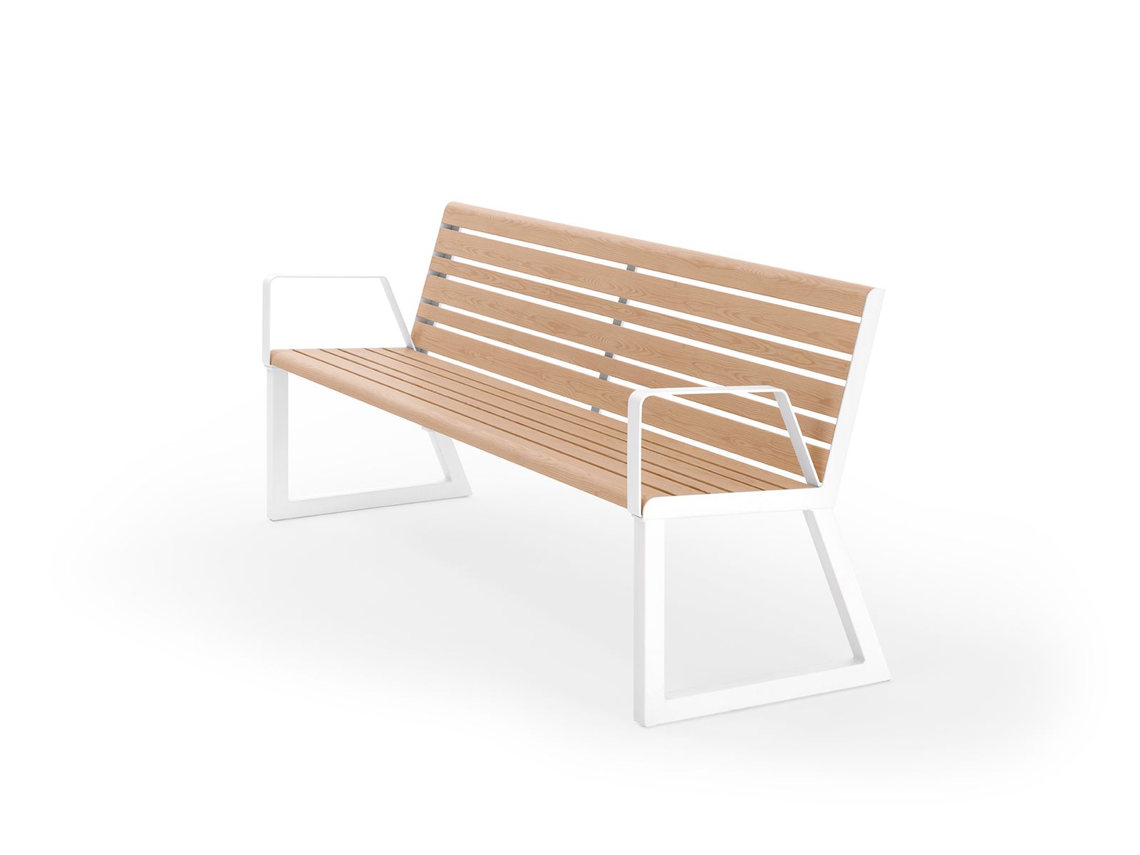 .h24 Bench with Backrest - Urbantime by Diemmebi by Urbantime