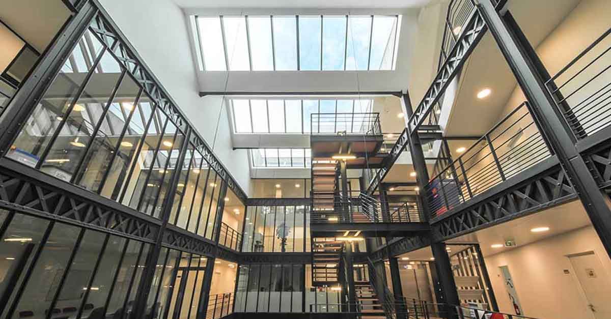 CFDT Federations building - Modular skylights at the heart of distinctive architecture by Velux Commercial