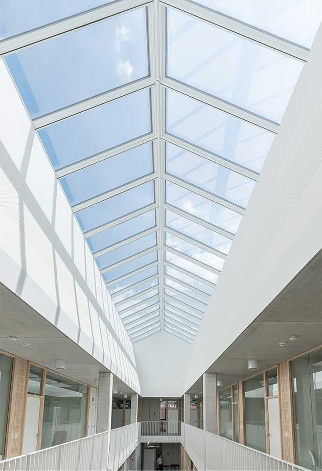 The new bright Police and Fire Station by Velux Commercial