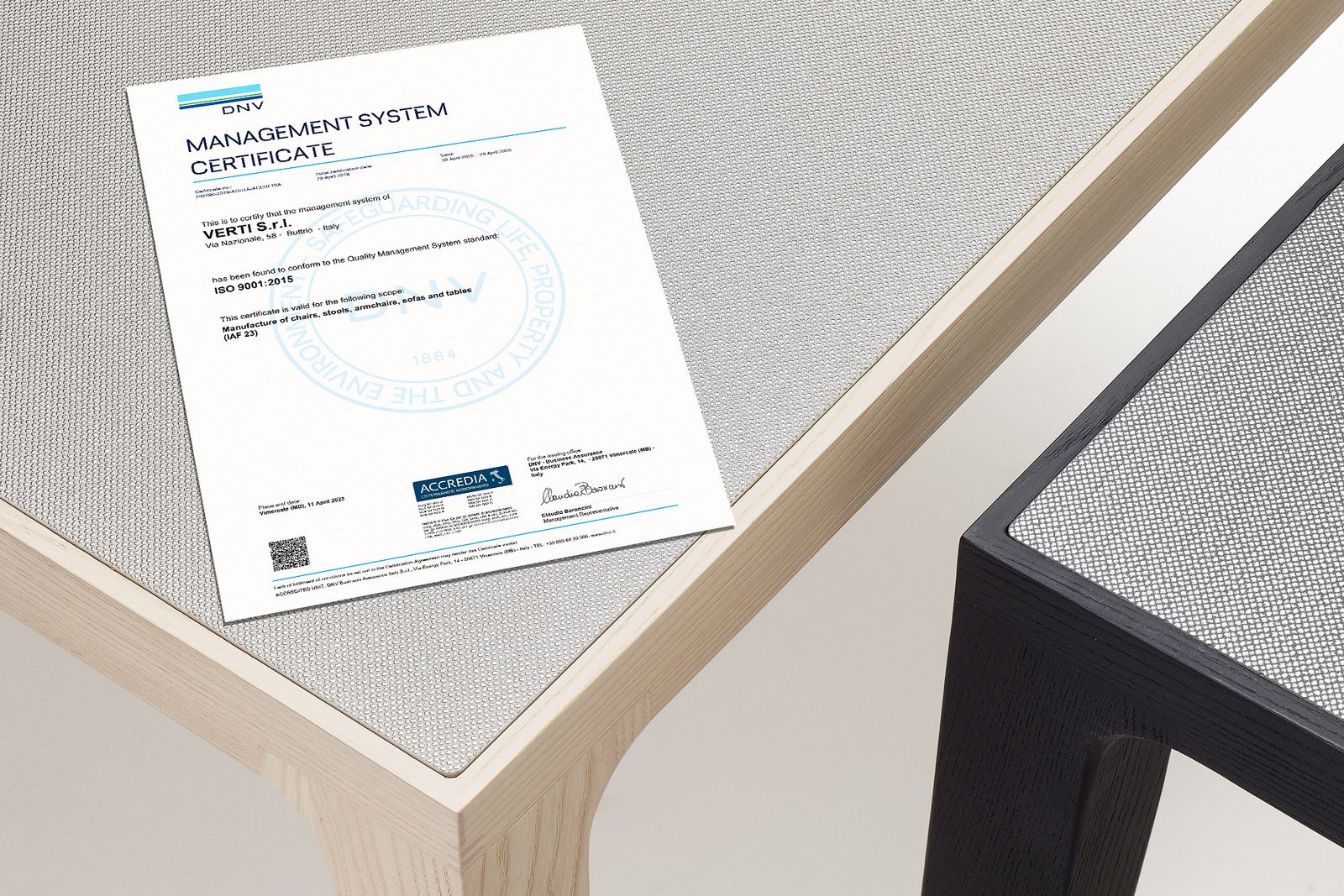 Certificazione ISO 9001:2015 by Verti