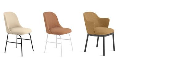 Metal leg chair | Aleta Collection by Viccarbe