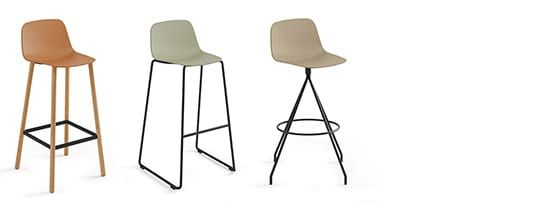 Polypropylene stool design | Maarten Plastic Collection by Viccarbe