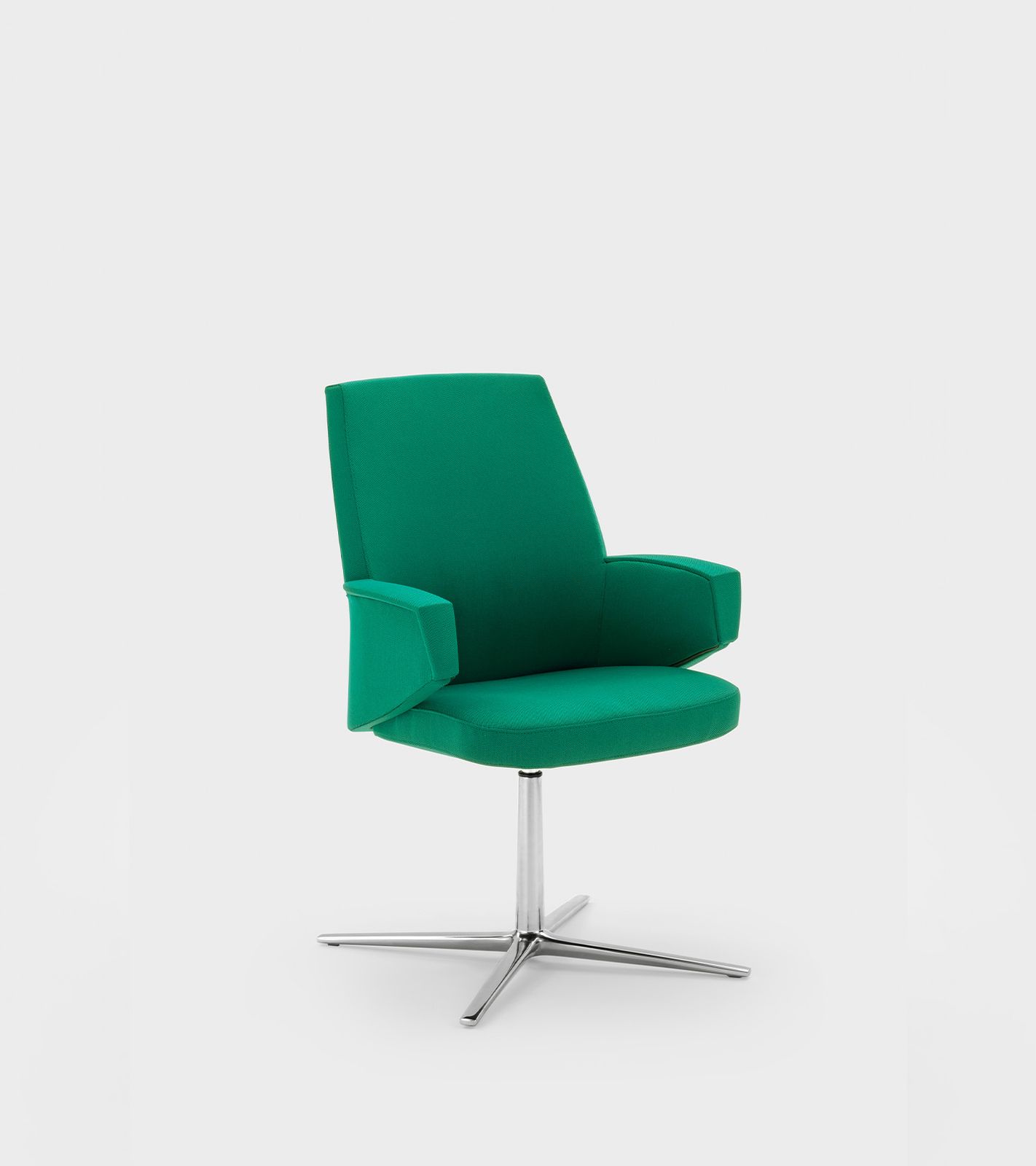 Meeting and visitor armchair with 4 stars flat base - Viganò & C. by Viganò & C. srl a socio unico