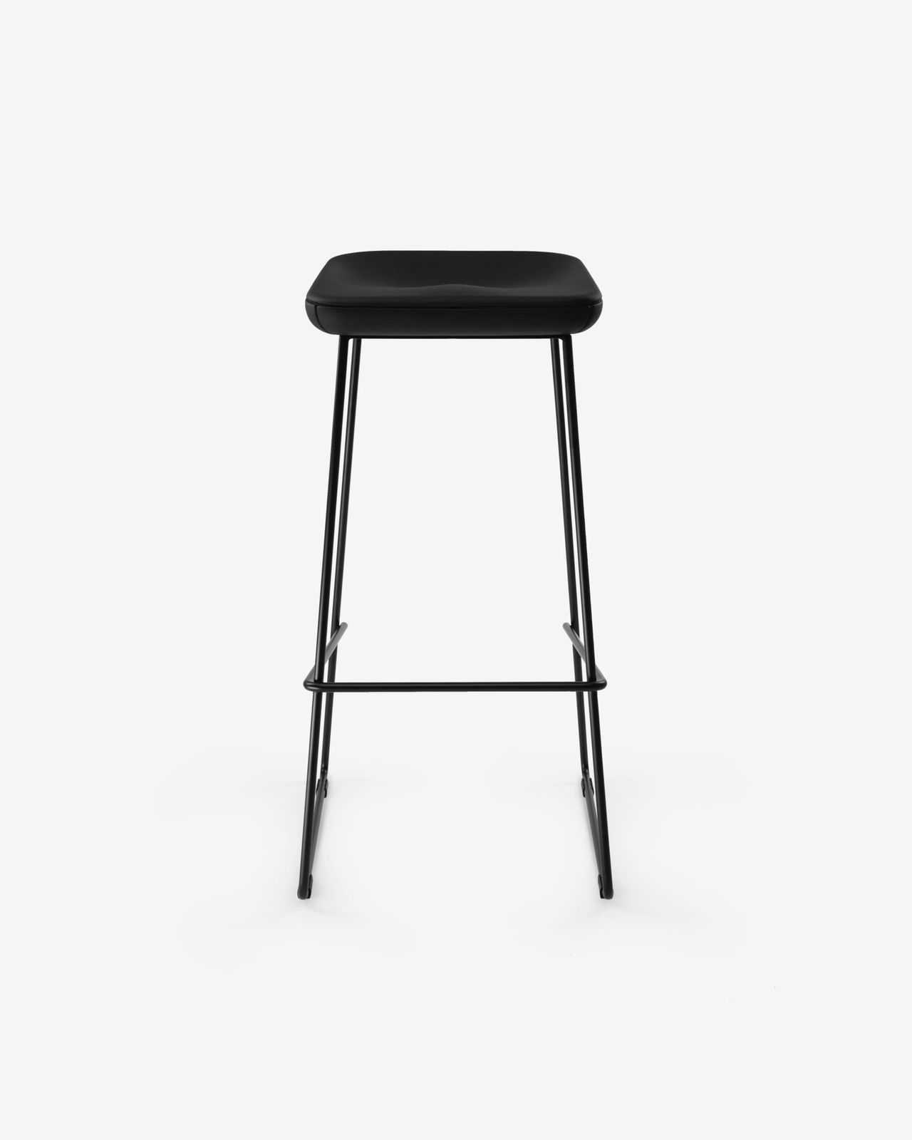 BAR STOOL WAVE LEATHER by woo furniture