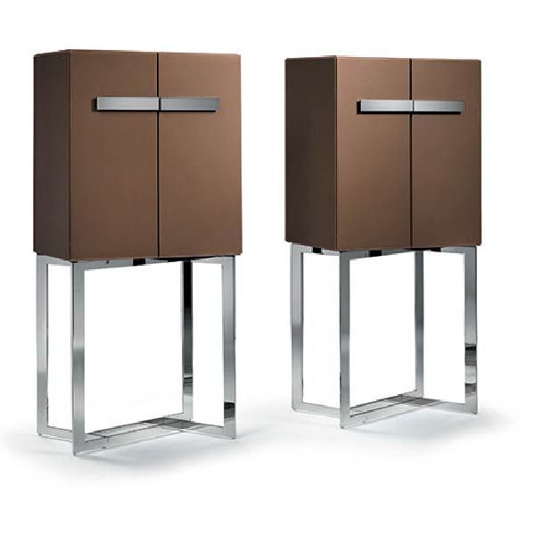 Modern style lacquered bar cabinet, light, functional by Zanaboni