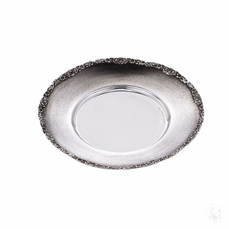 Kiddush Plate D.-22- Mod. Flower by Zaramella Argenti srl
