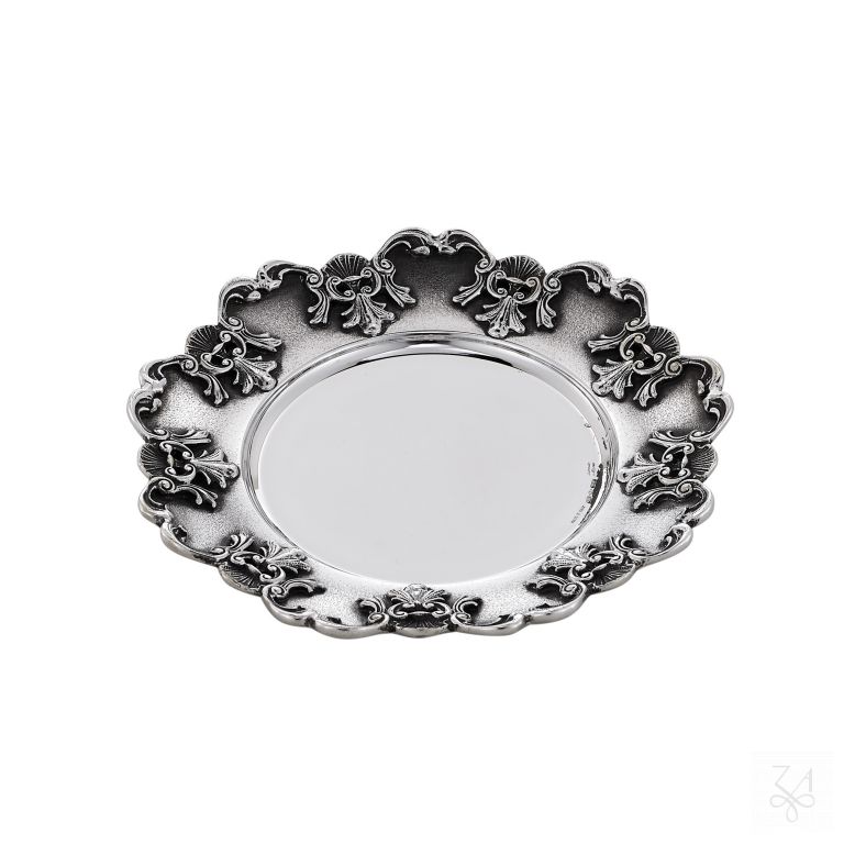 Kiddush Plate D.-21cm - Mod. Shell by Zaramella Argenti srl