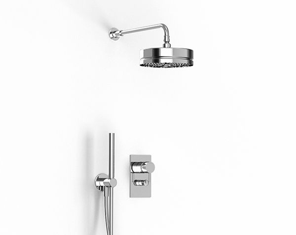 Modo - Shower arm with shower head and hand shower by ZAZZERI