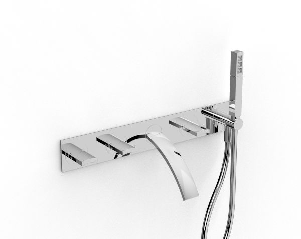 Moon - Built-in bathtub set by ZAZZERI