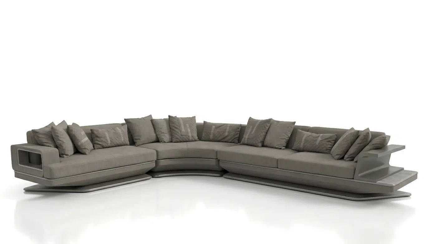Athena L Corner Sofa by ZEBRANO