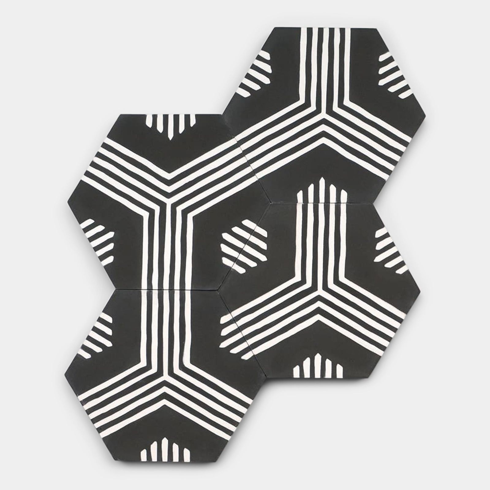Echo Charcoal Hex by Zia Tile