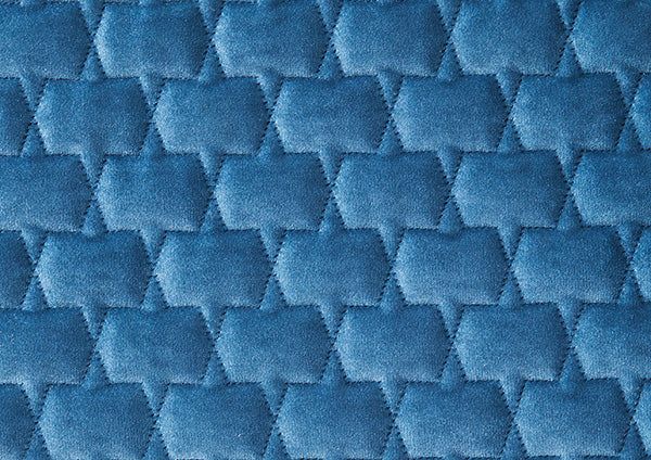 Teal Blue Honeycomb Stitched by Zuster