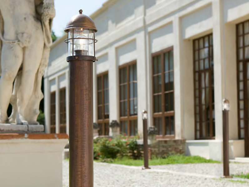 ATTILA - Metal bollard light for Public Areas by Aldo Bernardi