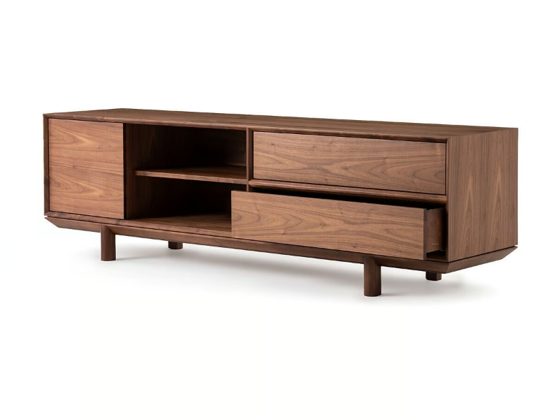 GLORIA - Walnut TV cabinet with drawers by AMPM