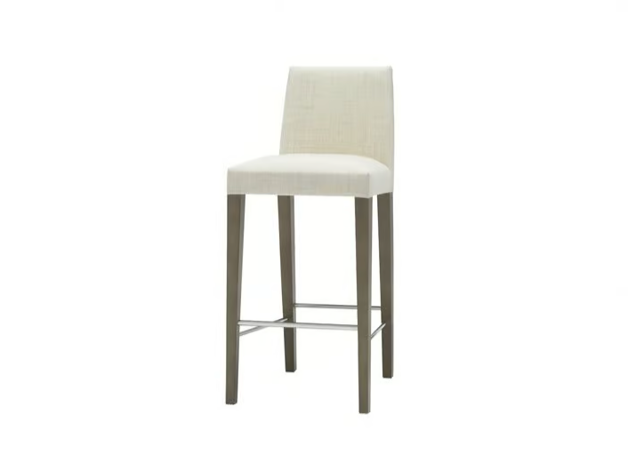 ANNA BQ1386 - Upholstered stool with back by Andreu World