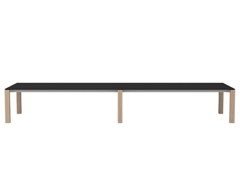 EXTRA CONFERENCE TABLE ME01342 - Rectangular aluminium and wood meeting table by Andreu World