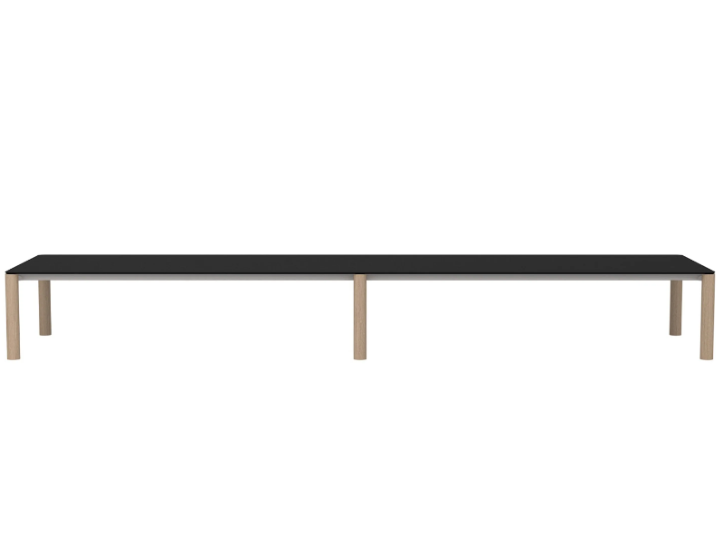 EXTRA CONFERENCE TABLE ME01348 - Rectangular aluminium and wood meeting table by Andreu World