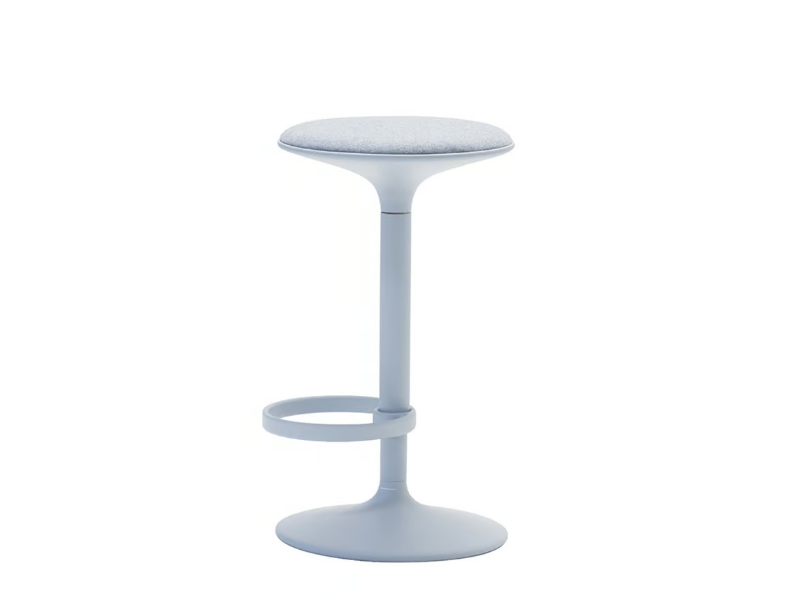 HULA BQ2796 - Swivel aluminium stool with footrest by Andreu World