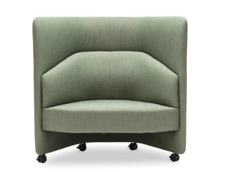 IN OUT OFFICE SF2250 - Upholstered fabric armchair high-back by Andreu World