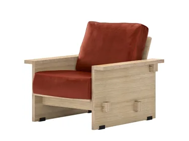 MARIYA BU22747 - Fabric armchair with armrests by Andreu World