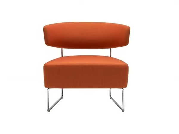 TAURO BU4201 - Sled base upholstered easy chair by Andreu World