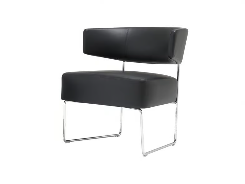 TAURO BU4203 - Sled base upholstered easy chair by Andreu World