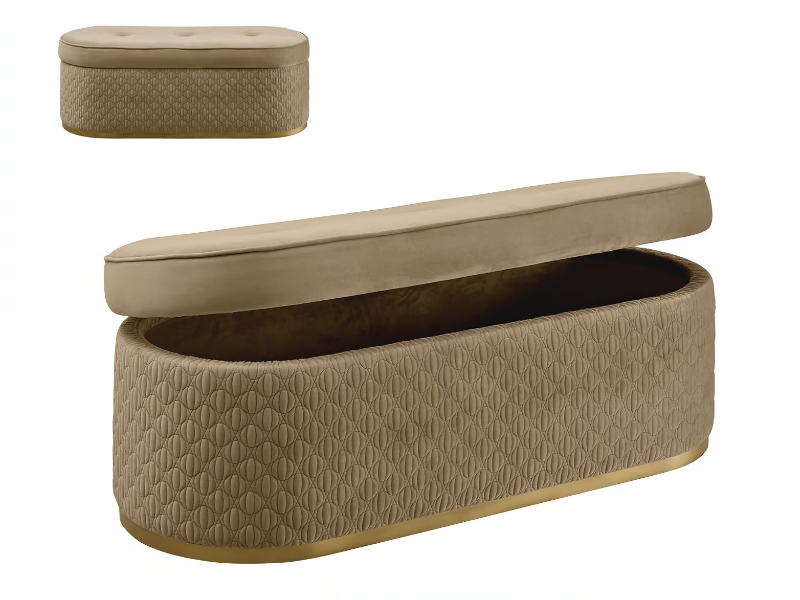 OLIVER - Storage fabric bench by A.R. Arredamenti