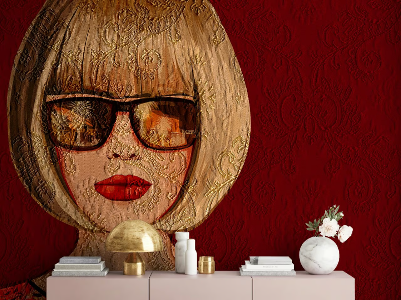 LADY ORNAMENT - Washable nonwoven wallpaper by Architects Paper