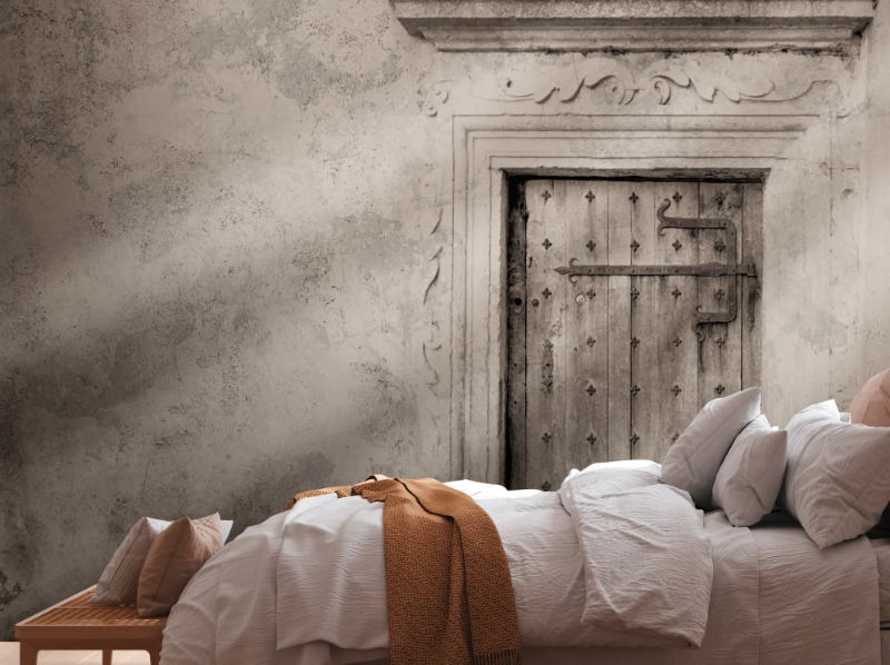 WOODEN DOOR - Digital printing vinyl wallpaper by Architects Paper