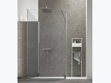 S6 - Rectangular corner Walk in shower by Arcom