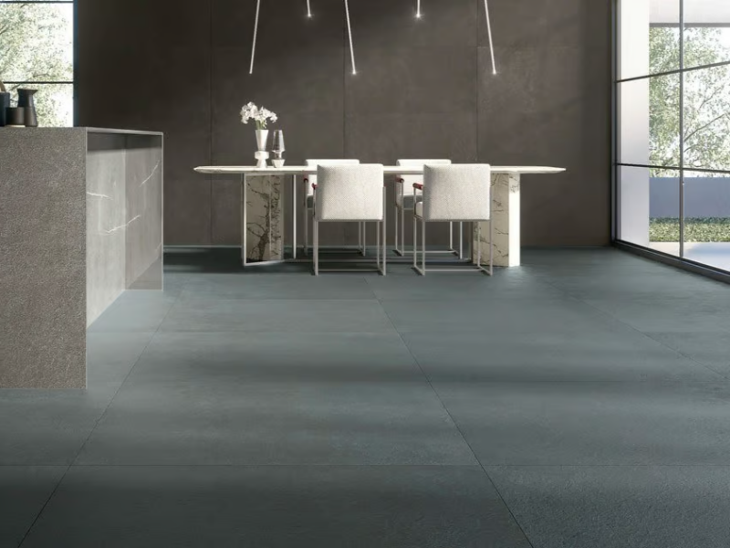 BALANCE - AZURE - Porcelain stoneware wall/floor slabs with resin effect by ARIOSTEA