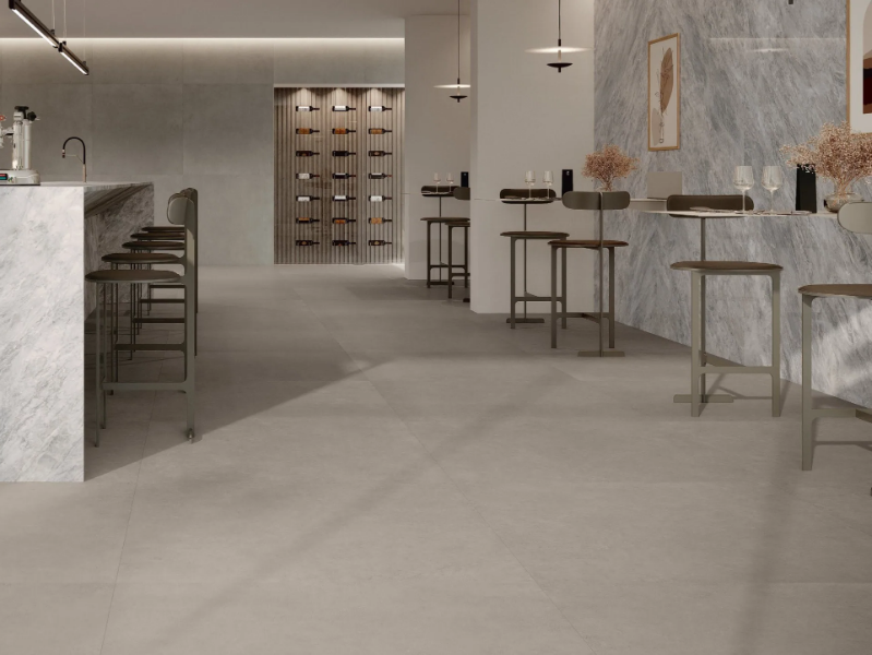 BALANCE - DARK GREY - Porcelain stoneware wall/floor slabs with resin effect by ARIOSTEA
