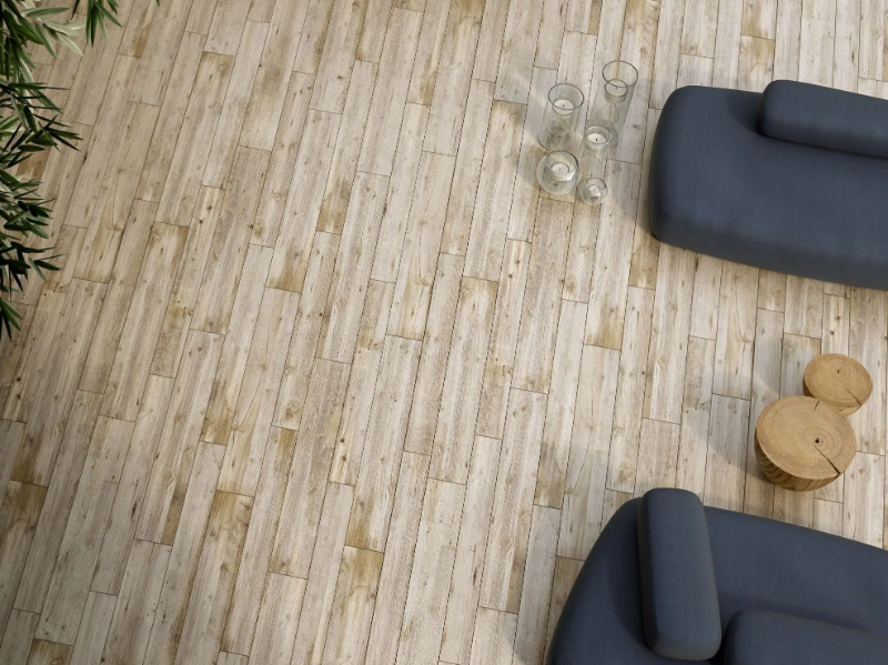 INNOVATIVE SLABS - QUERCIA BIANCA - Porcelain stoneware flooring with wood effect by ARIOSTEA