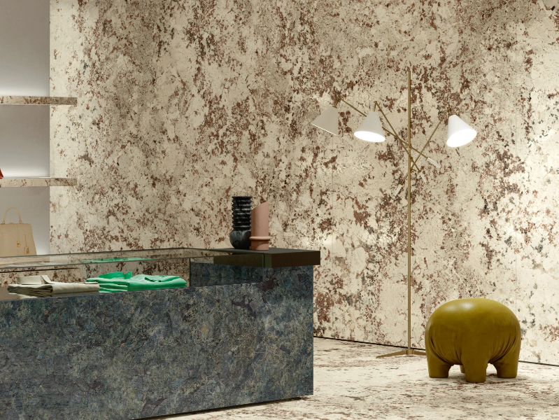 ULTRA GRANITI - ALASKA WHITE - Porcelain stoneware wall/floor slabs with marble effect by ARIOSTEA